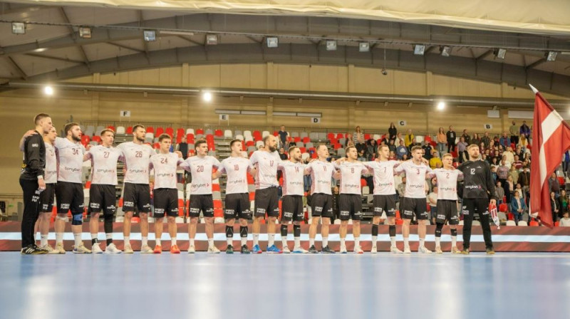 Latvijas handbola izlase. Foto: Anatolijs Hazovs/handball.lv