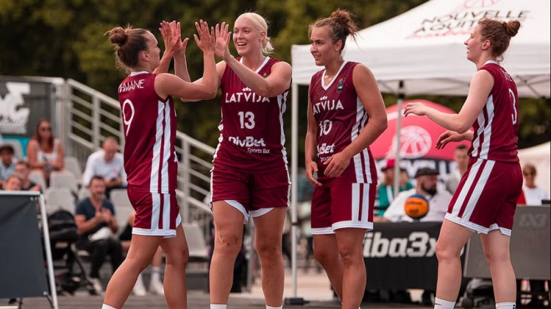 Latvijas 3x3 izlase. Foto: FIBA
