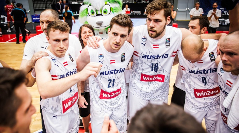 Austrijas valstsvienības basketbolisti. Foto: FIBA