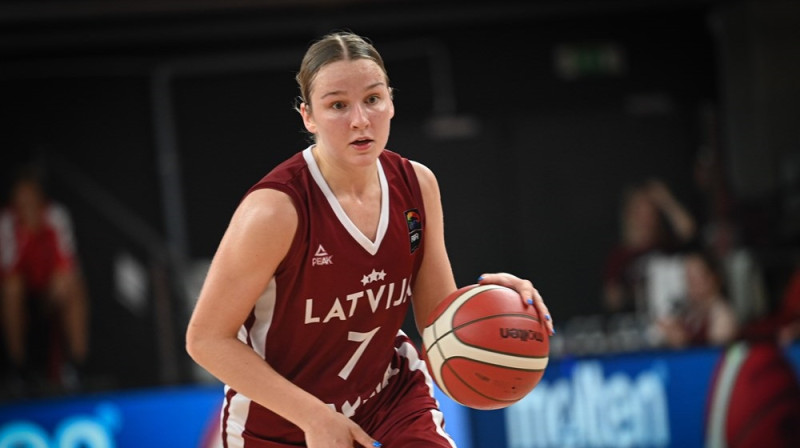 Enija Vīksne 2023. gada 30. jūlijā. Foto: FIBA