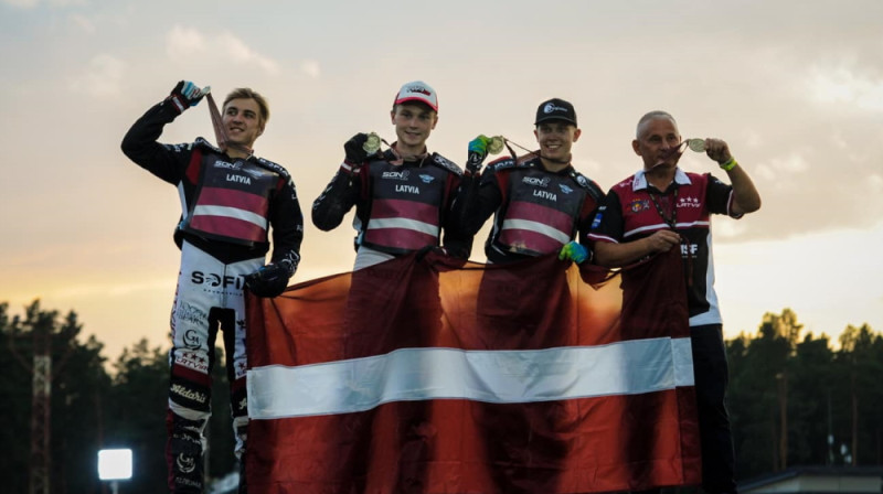 3. vietu ieguvusī Latvijas komanda. Foto: FIM Speedway Grand Prix of Latvia