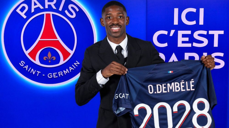 Usmans Dembelē. Foto: Paris Saint-Germain