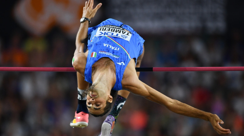 Pasaules čempions Džanmarko Tamberi. Foto: EPA/Scanpix