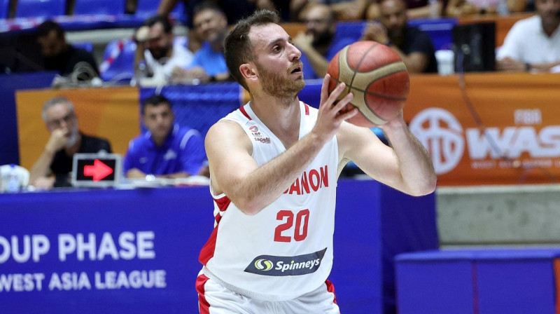 Libānas valstsvienības saspēles vadītājs Vaels Arakži. Foto: Lebanese Basketball Federation