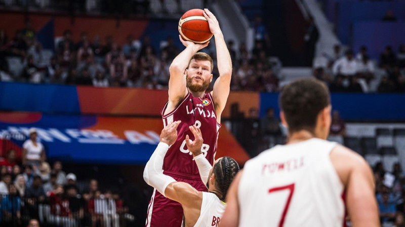 Dāvis Bertāns. Foto: FIBA