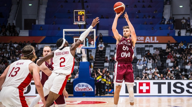 Kristers Zoriks 2023. gada 29. augustā. Foto: FIBA