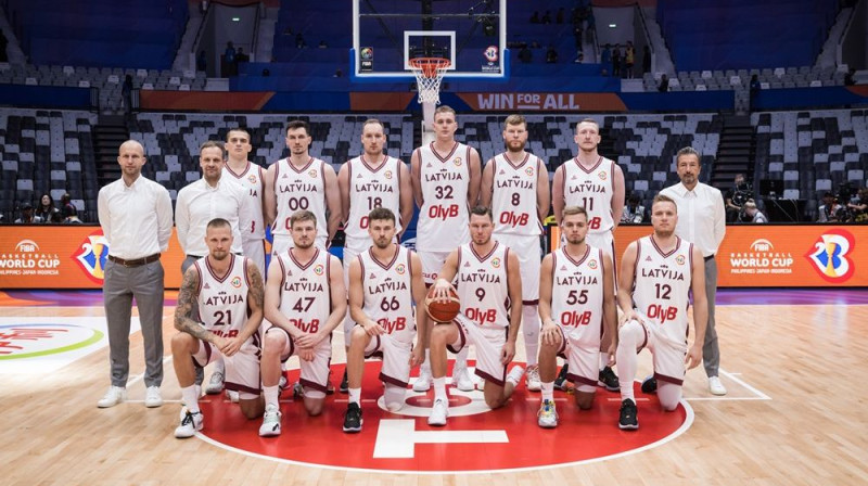 Latvijas izlase. Foto: FIBA