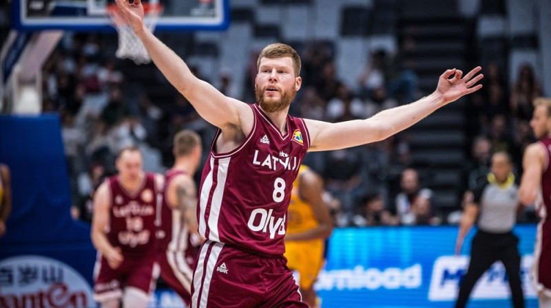 Dāvis Bertāns. Foto: FIBA