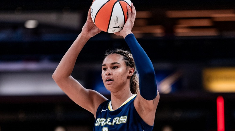 Satū Sabali 2023. gada 1. septembrī. Foto: Dallas Wings