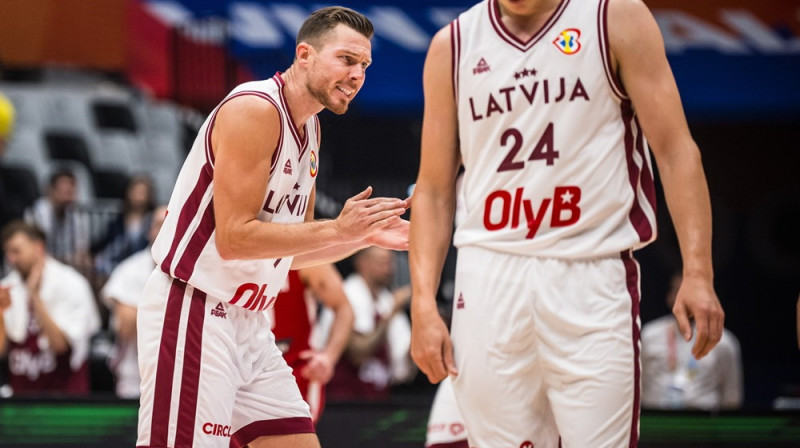 Izlases kapteinis Dairis Bertāns. Foto: FIBA