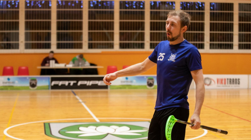 Ādažnieks Alvis Dāle. Foto: floorball.lv