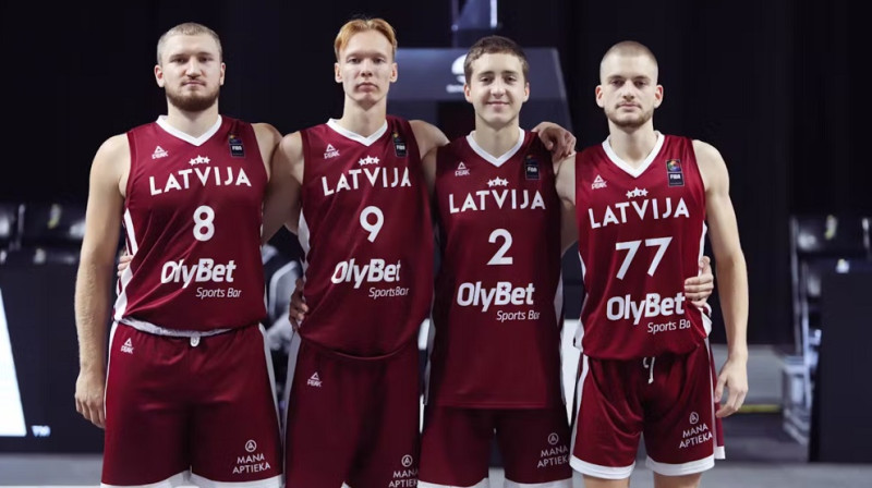Latvijas U23 izlase 3x3 basketbolā. Foto: nationsleague.fiba3x3.com