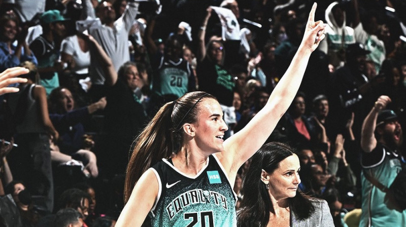 Sabrina Jonesku 2023. gada 26. septembrī. Foto: New York Liberty