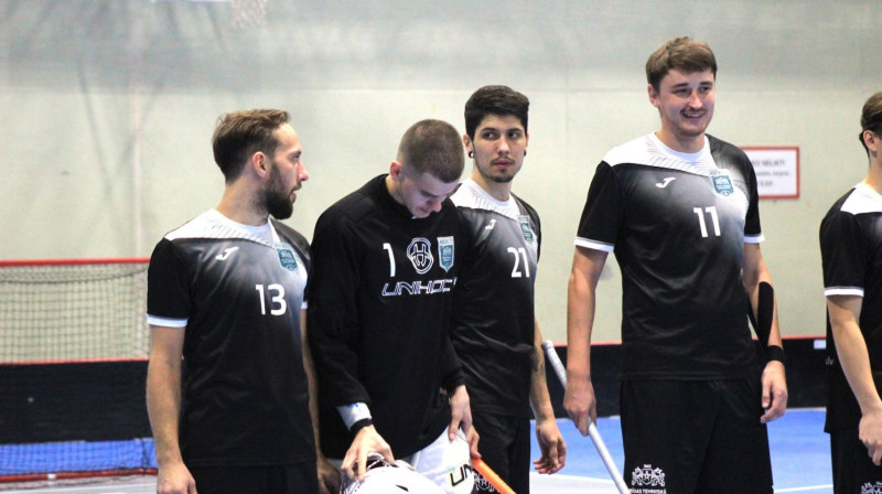 "RTU/Rockets" florbolisti joprojām ir pirmo punktu meklējumos, foto: Floorball.lv