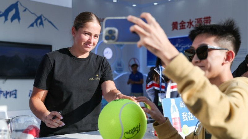 Aļona Ostapenko. Foto: China Open