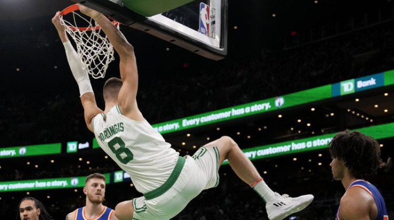 Kristaps Porziņģis. Foto: AP/Scanpix