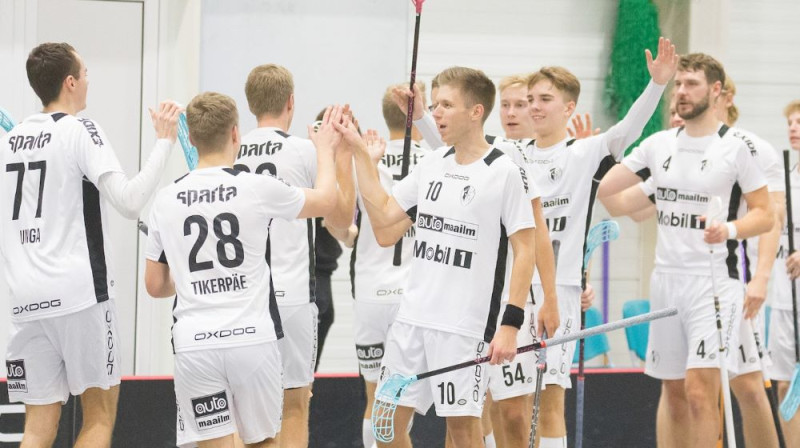 "Sparta team Automaailm". Foto: floorball.lv