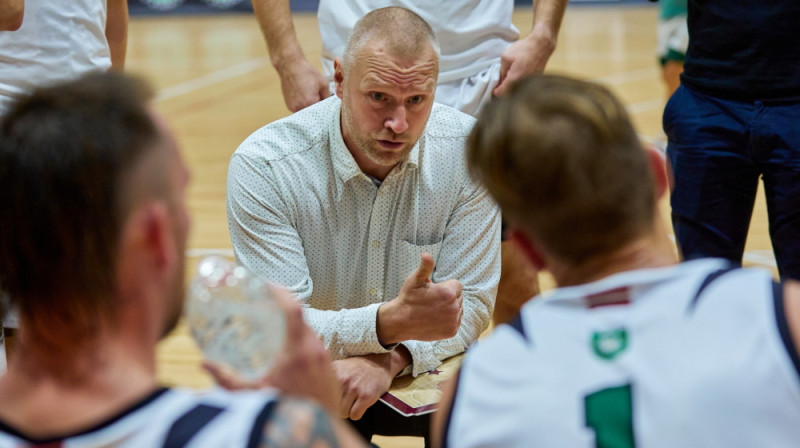 "Tukuma" galvenais treneris Sandis Poga. Foto: Kristaps Andiņš/BS Tukums