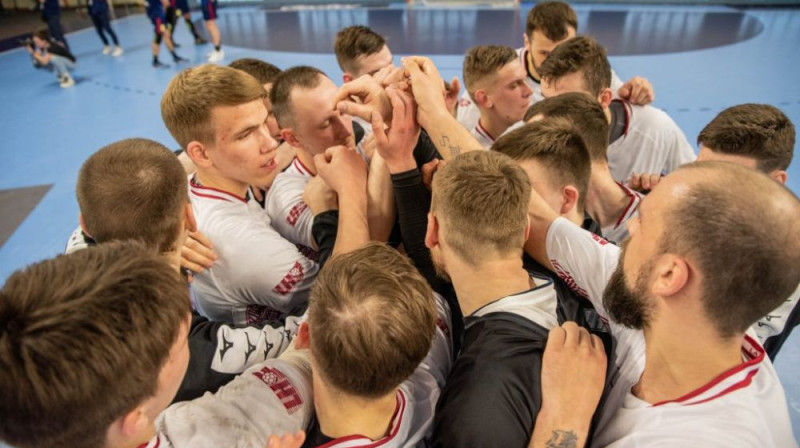 Latvijas handbola izlase. Foto: Anatolijs Hazovs