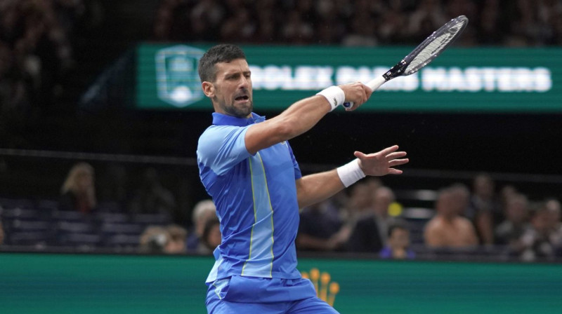 Novaks Džokovičs. Foto: Rolex Paris Masters