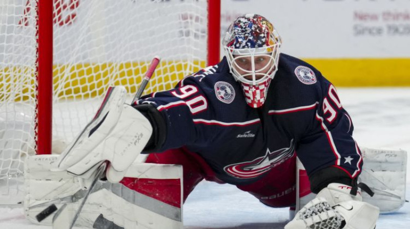 Elvis Merzļikins. Foto: USA Today Sports/Scanpix