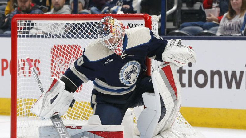 Elvis Merzļikins. Foto: USA Today Sports/Scanpix