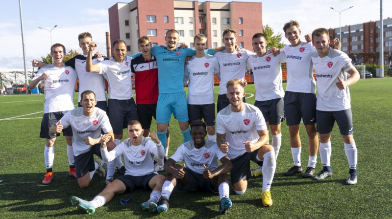 Ilūkstes "Augšdaugavas NSS" futbolisti. Foto: LFF