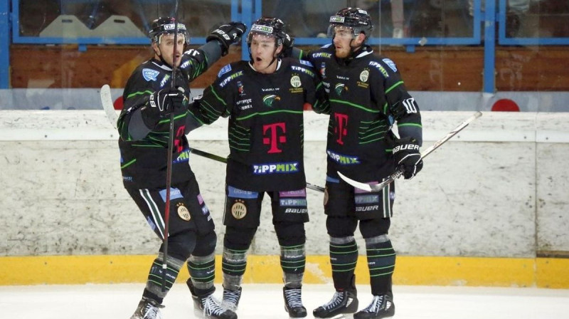 Budapeštas "Ferencváros" hokejisti. Foto: IIHF