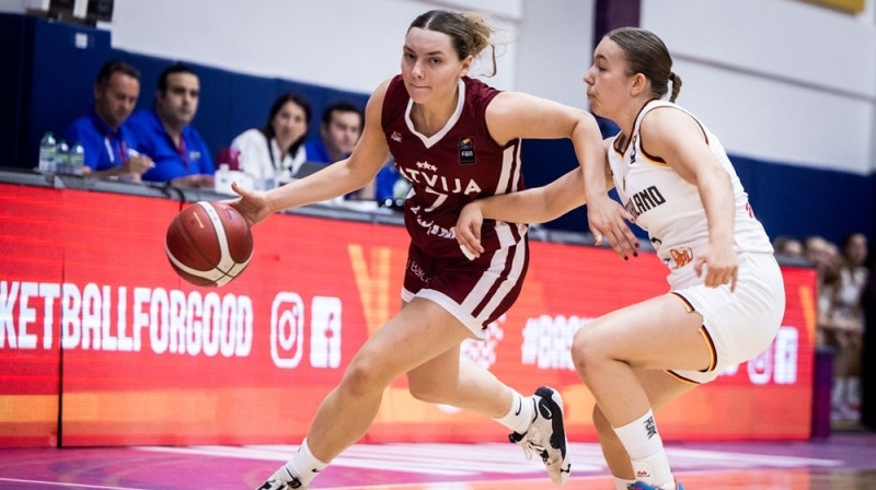 Elīna Briede 2023. gada 5. jūlijā. Foto: FIBA