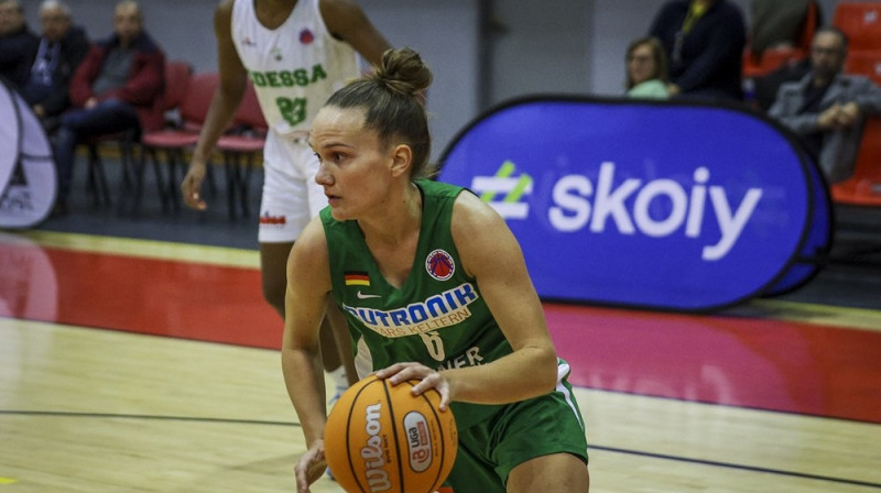 Ketija Vihmane 2023. gada 23. novembrī. Foto: EuroCup Women