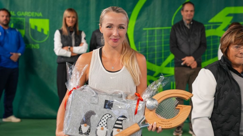 Diāna Marcinkēviča. Foto: Diego Runggaldier / tennis-valgardena.com