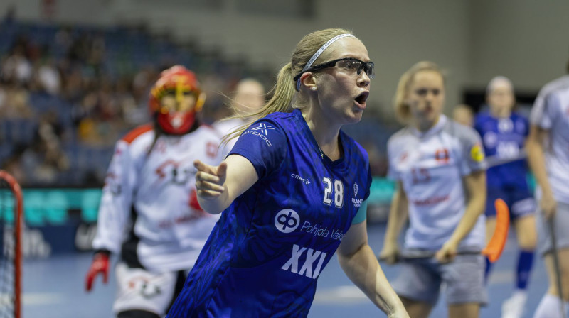 Somijas izlase tikusi pie otrās uzvaras, foto: IFF Floorball