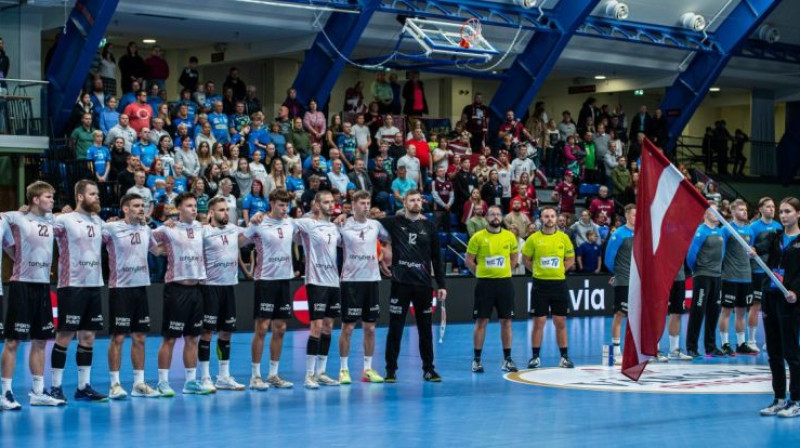 Latvijas handbola izlase. Foto: handball.lv