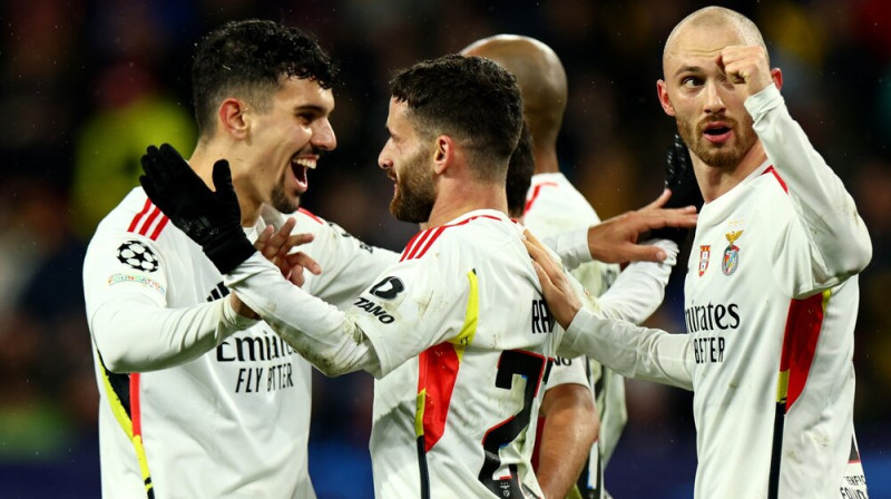 "Benfica" futbolisti. Foto: EPA/Scanpix