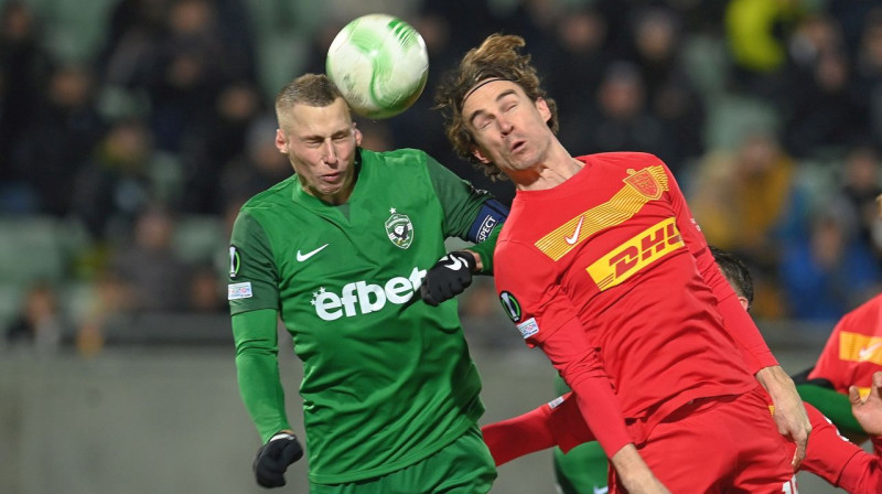 Mirklis no Razgradas "Ludogorets" un Dānijas "Nordsjælland" spēles. Foto: Vassil Donev/EPA/Scanpix