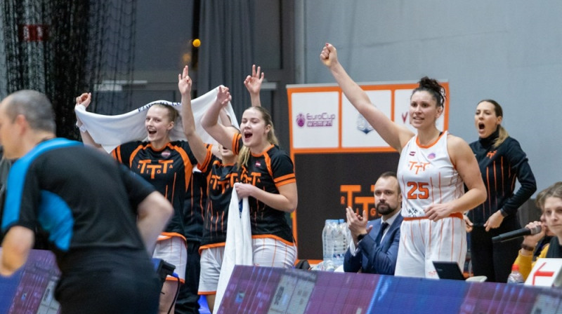 TTT basketbolistes 2023. gada 20. decembrī. Foto: EuroCup Women