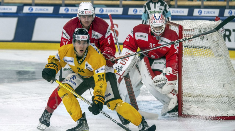 Mirklis no Pardubices "Dynamo" un Kuopio "KalPa" spēles. Foto: Melanie Duchene/AP/Scanpix