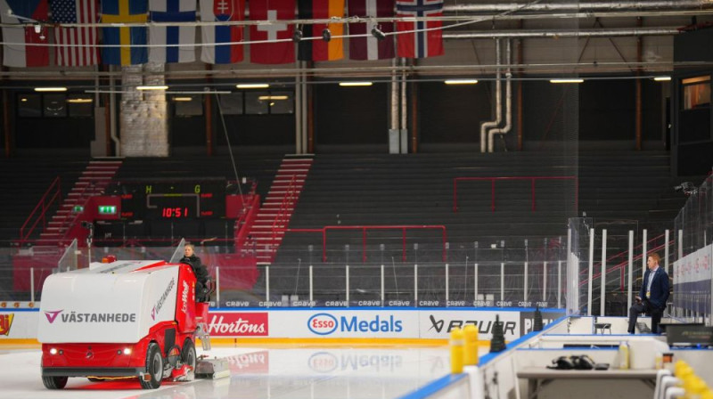 "Frolundaborg" arēnas stāvvietas. Foto: IIHF