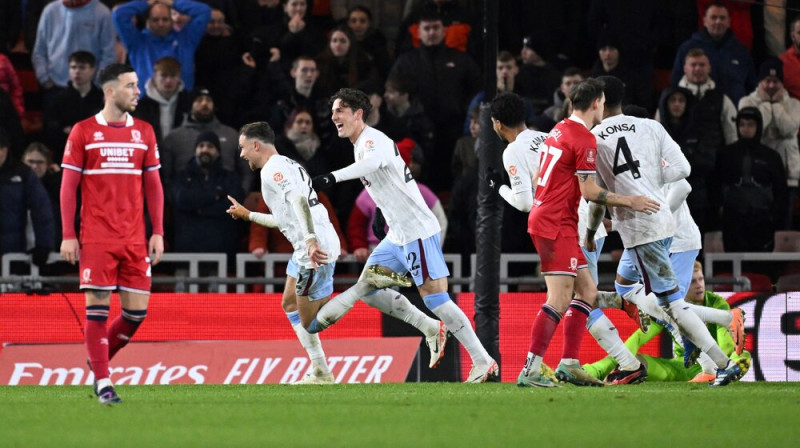 "Aston Villa" līksmo. Foto: AFP/Scanpix