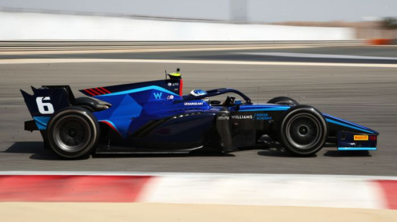 Logans Sardžents pie F2 auto stūres. Foto: Motorsport.com