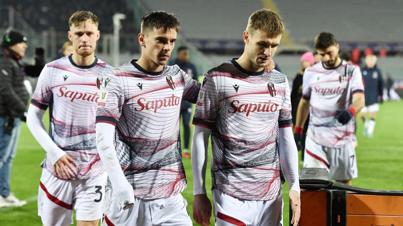 "Bologna" futbolisti. Foto: Jennifer Lorenzini/Reuters/Scanpix