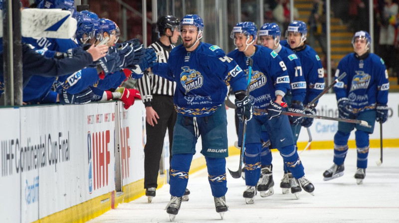 Astanas "Nomad" hokejisti. Foto: Cardiff Devils