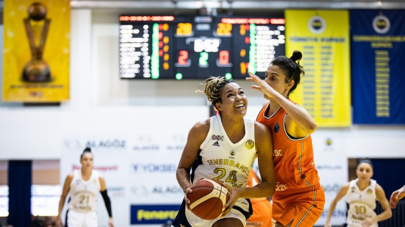 Nafisa Koljera 2023. gada 4. oktobrī. Foto: EuroLeague Women