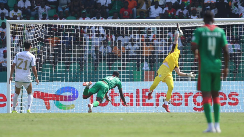 Burkinafaso valstsvienības vārtu guvuma mirklis. Foto: CAF