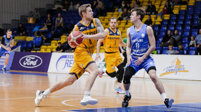 Dāvis Ozers. Foto: Dāvis Lejasmeiers/BK Ventspils