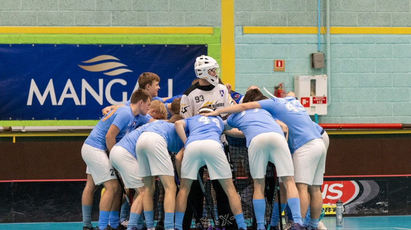 "Bauska" virslīgā spēlē kopš pašiem pirmssākumiem. Šovakar komanda var atvadīties no spēcīgāko sabiedrības, foto: Floorball.lv