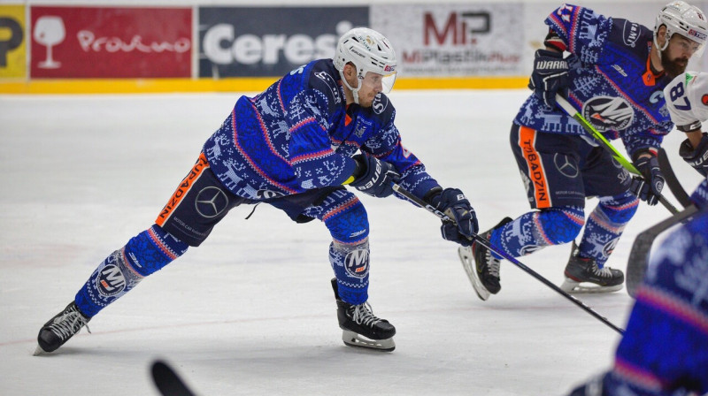 Kristofers Bindulis. Foto: Tomáš Feigl/HK Dukla Michalovce