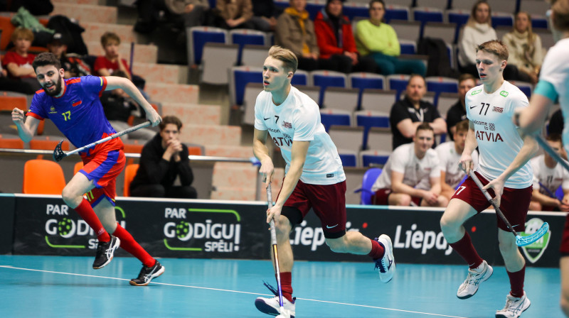 Jānis Ragovskis (#7), foto: IFF Floorball