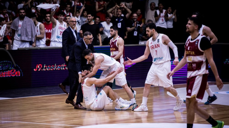 Irānas valstsvienības basketbolisti. Foto: FIBA