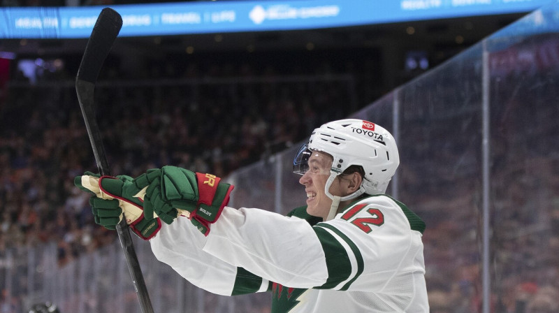 Minesotas "Wild" hokejists Metjū Boldijs. Foto: Jason Franson/AP/Scanpix